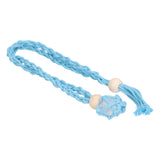 3pcs Net Bag Necklace Empty Stone Holder Rope Replacement Adjustable Necklace Cord for Crystals Quartz Stone HolderLight Blue
