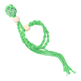 3pcs Net Bag Necklace Empty Stone Holder Rope Replacement Adjustable Necklace Cord for Crystals Quartz Stone HolderGreen