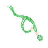 3pcs Net Bag Necklace Empty Stone Holder Rope Replacement Adjustable Necklace Cord for Crystals Quartz Stone HolderGreen