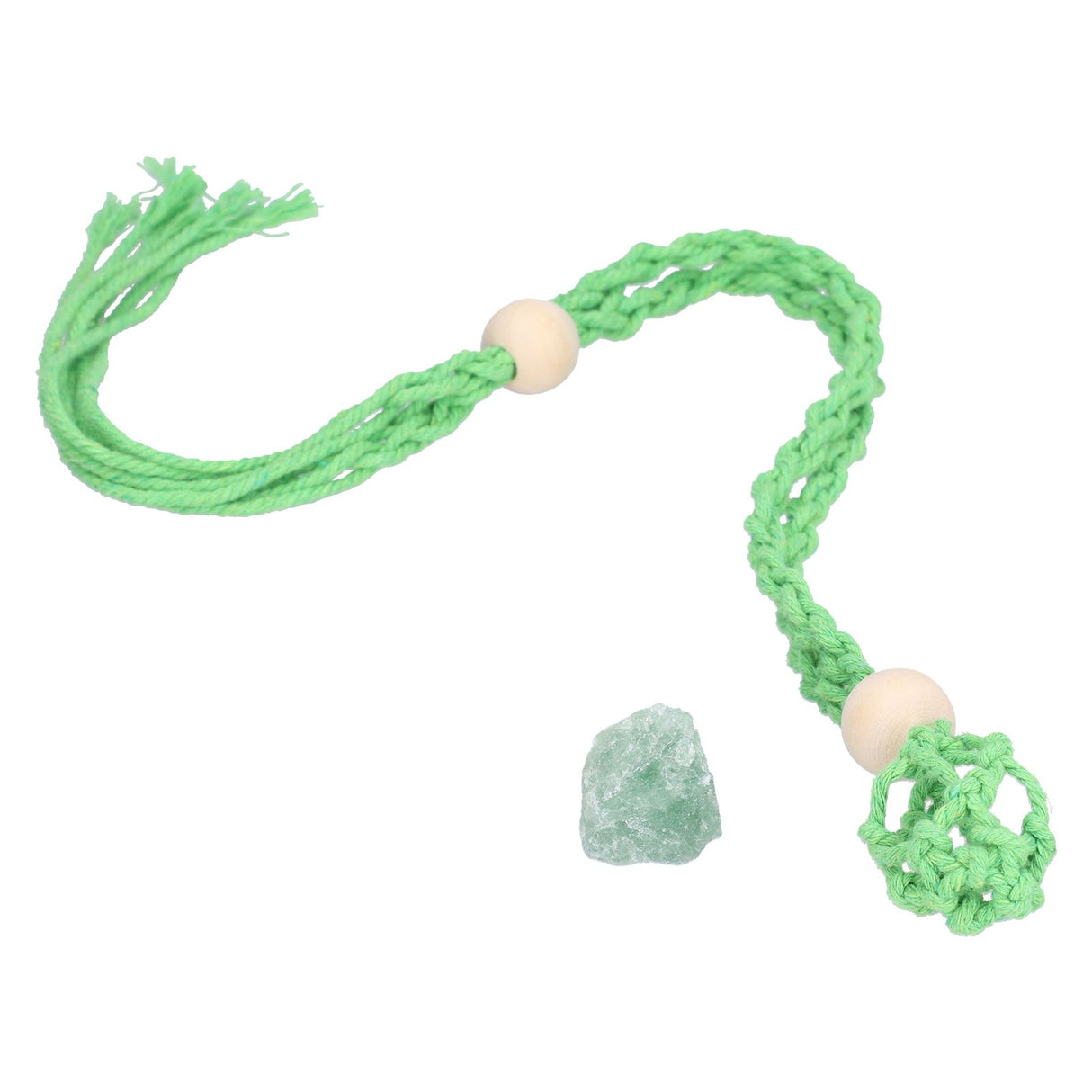 3pcs Net Bag Necklace Empty Stone Holder Rope Replacement Adjustable Necklace Cord for Crystals Quartz Stone HolderGreen