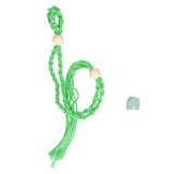 3pcs Net Bag Necklace Empty Stone Holder Rope Replacement Adjustable Necklace Cord for Crystals Quartz Stone HolderGreen - Extra Image