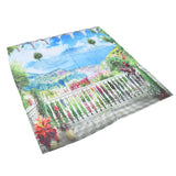 Polyester Fiber Window Curtain Innovative Digital Printing Hanging Blackout Curtain for Home Use150x166cm / 59.1x65.4in Type 24