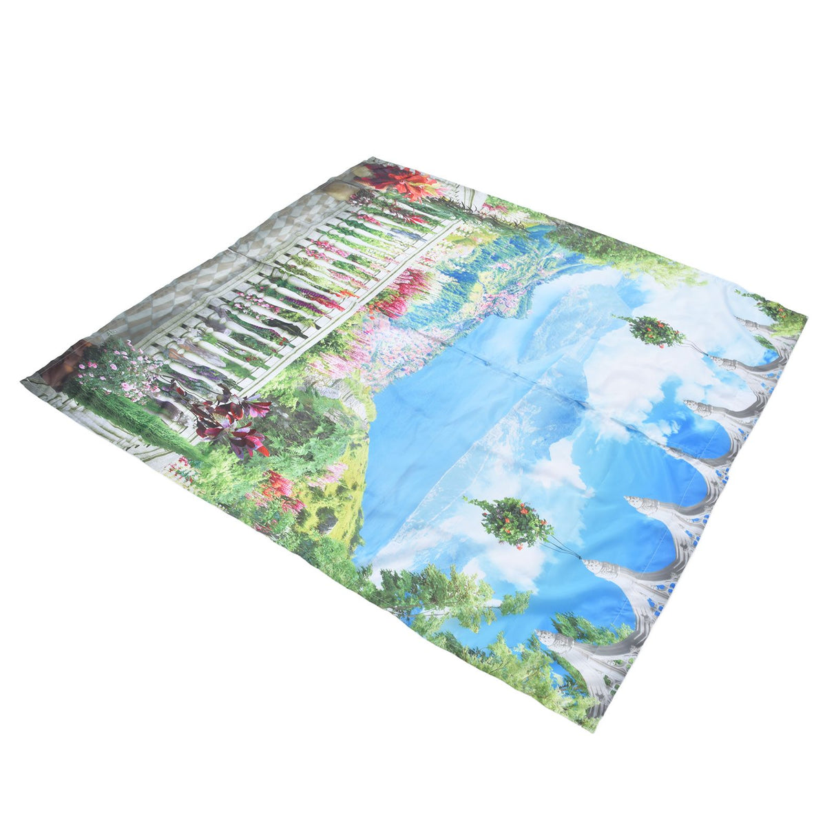 Polyester Fiber Window Curtain Innovative Digital Printing Hanging Blackout Curtain for Home Use150x166cm / 59.1x65.4in Type 24
