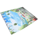 Polyester Fiber Window Curtain Innovative Digital Printing Hanging Blackout Curtain for Home Use150x166cm / 59.1x65.4in Type 24