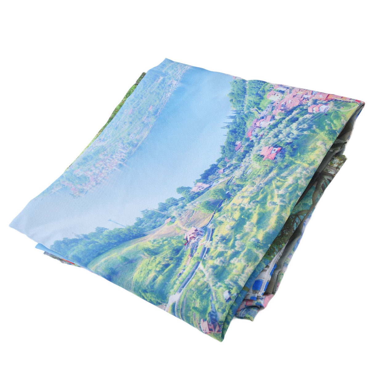 Polyester Fiber Window Curtain Innovative Digital Printing Hanging Blackout Curtain for Home Use150x166cm / 59.1x65.4in Type 24