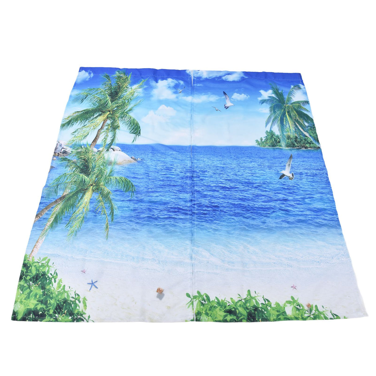 Polyester Fiber Window Curtain Innovative Digital Printing Hanging Blackout Curtain for Home Use170x200cm / 66.9x78.7in Type 36