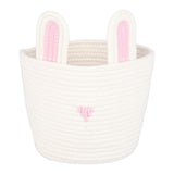 Storage Basket Rugged Lovely Small Bunny Attractive Decorative Home Furnishing Decoration