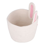 Storage Basket Rugged Lovely Small Bunny Attractive Decorative Home Furnishing Decoration - Front View