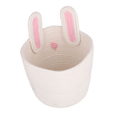 Storage Basket Rugged Lovely Small Bunny Attractive Decorative Home Furnishing Decoration - Close-Up Angle