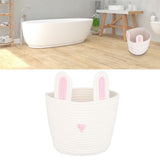 Storage Basket Rugged Lovely Small Bunny Attractive Decorative Home Furnishing Decoration