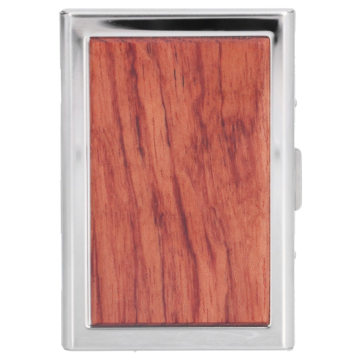 Wood Card Case Safe Bank Credit Card Box Portable Business ID Card Case Holder for Men WomenRosewood