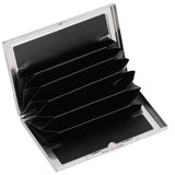 Wood Card Case Safe Bank Credit Card Box Portable Business ID Card Case Holder for Men WomenRosewood