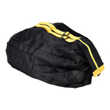 Stylish Reusable Shopping Bag Oxford Cloth Portable Foldable High Capacity Shoulder Bag Waterproof TotePure Black