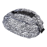 Stylish Reusable Shopping Bag Oxford Cloth Portable Foldable High Capacity Shoulder Bag Waterproof ToteZebra Stripe - Front View