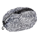 Stylish Reusable Shopping Bag Oxford Cloth Portable Foldable High Capacity Shoulder Bag Waterproof ToteZebra Stripe - Side View