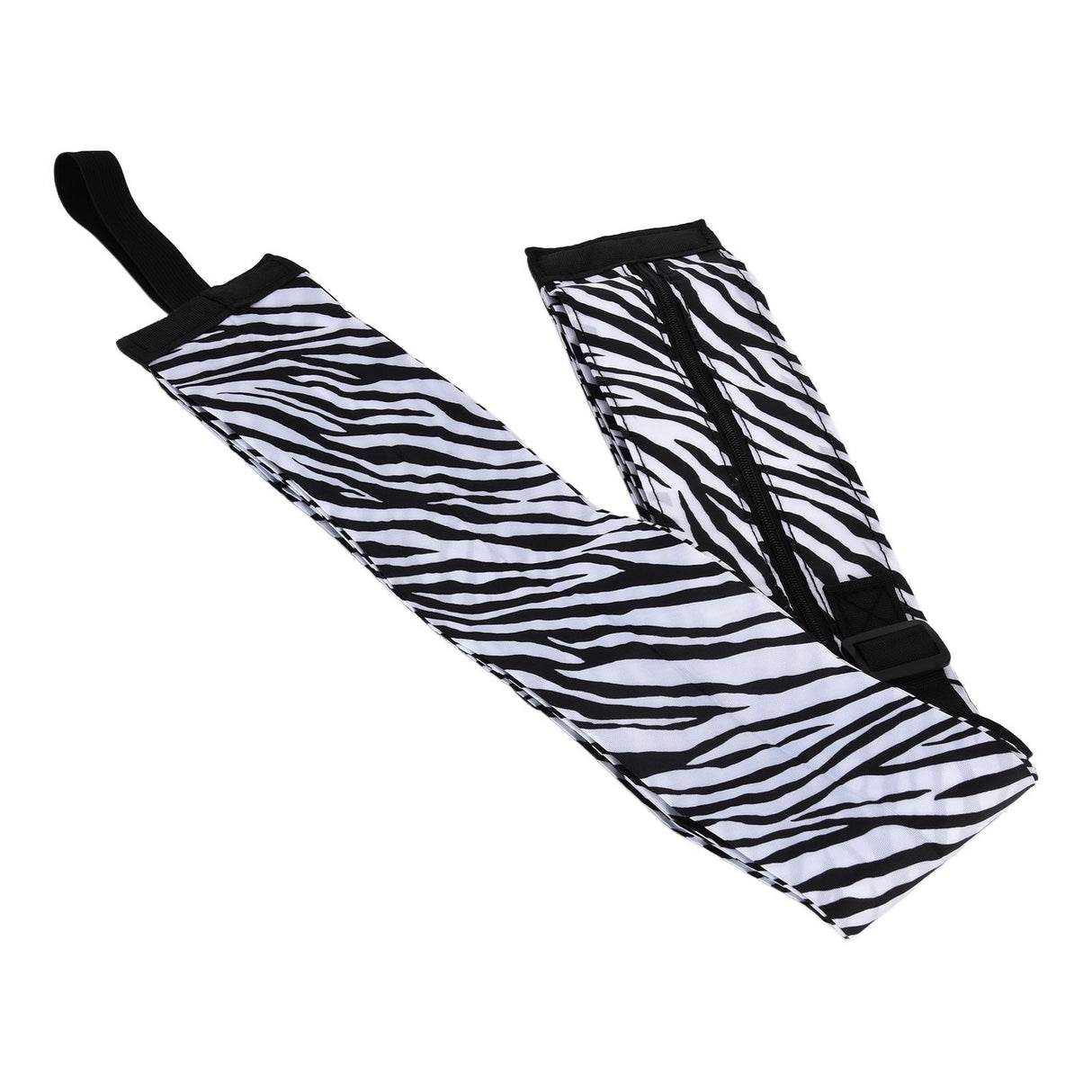 Stylish Reusable Shopping Bag Oxford Cloth Portable Foldable High Capacity Shoulder Bag Waterproof ToteZebra Stripe