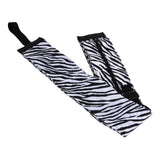 Stylish Reusable Shopping Bag Oxford Cloth Portable Foldable High Capacity Shoulder Bag Waterproof ToteZebra Stripe - Top-Down View