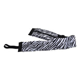 Stylish Reusable Shopping Bag Oxford Cloth Portable Foldable High Capacity Shoulder Bag Waterproof ToteZebra Stripe - Rear View