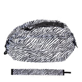 Stylish Reusable Shopping Bag Oxford Cloth Portable Foldable High Capacity Shoulder Bag Waterproof ToteZebra Stripe - Extra Image
