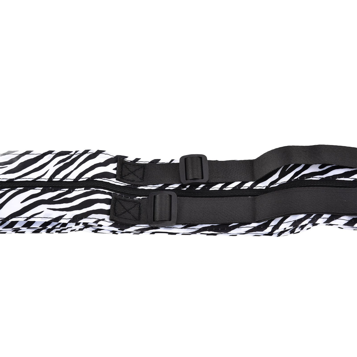 Stylish Reusable Shopping Bag Oxford Cloth Portable Foldable High Capacity Shoulder Bag Waterproof ToteZebra Stripe