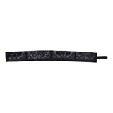 Stylish Reusable Shopping Bag Oxford Cloth Portable Foldable High Capacity Shoulder Bag Waterproof ToteBlack Leopard Print - Top-Down View