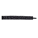 Stylish Reusable Shopping Bag Oxford Cloth Portable Foldable High Capacity Shoulder Bag Waterproof ToteBlack Leopard Print