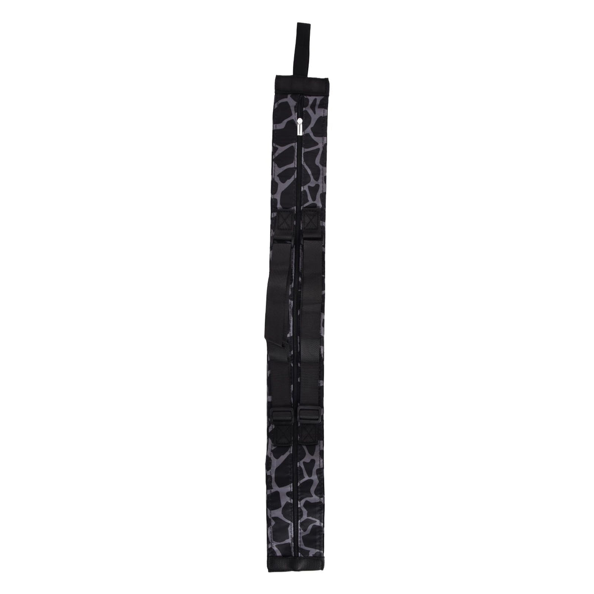 Stylish Reusable Shopping Bag Oxford Cloth Portable Foldable High Capacity Shoulder Bag Waterproof ToteBlack Leopard Print