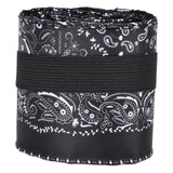 Stylish Reusable Shopping Bag Oxford Cloth Portable Foldable High Capacity Shoulder Bag Waterproof ToteBlack Leopard Print - Low Angle