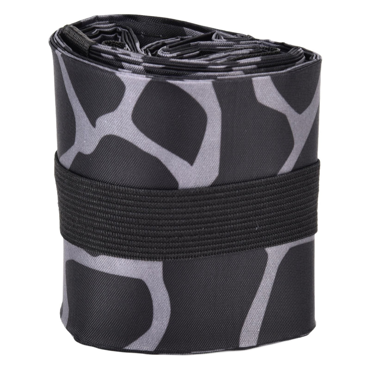 Stylish Reusable Shopping Bag Oxford Cloth Portable Foldable High Capacity Shoulder Bag Waterproof ToteBlack Leopard Print