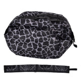 Stylish Reusable Shopping Bag Oxford Cloth Portable Foldable High Capacity Shoulder Bag Waterproof ToteBlack Leopard Print - Extra Image