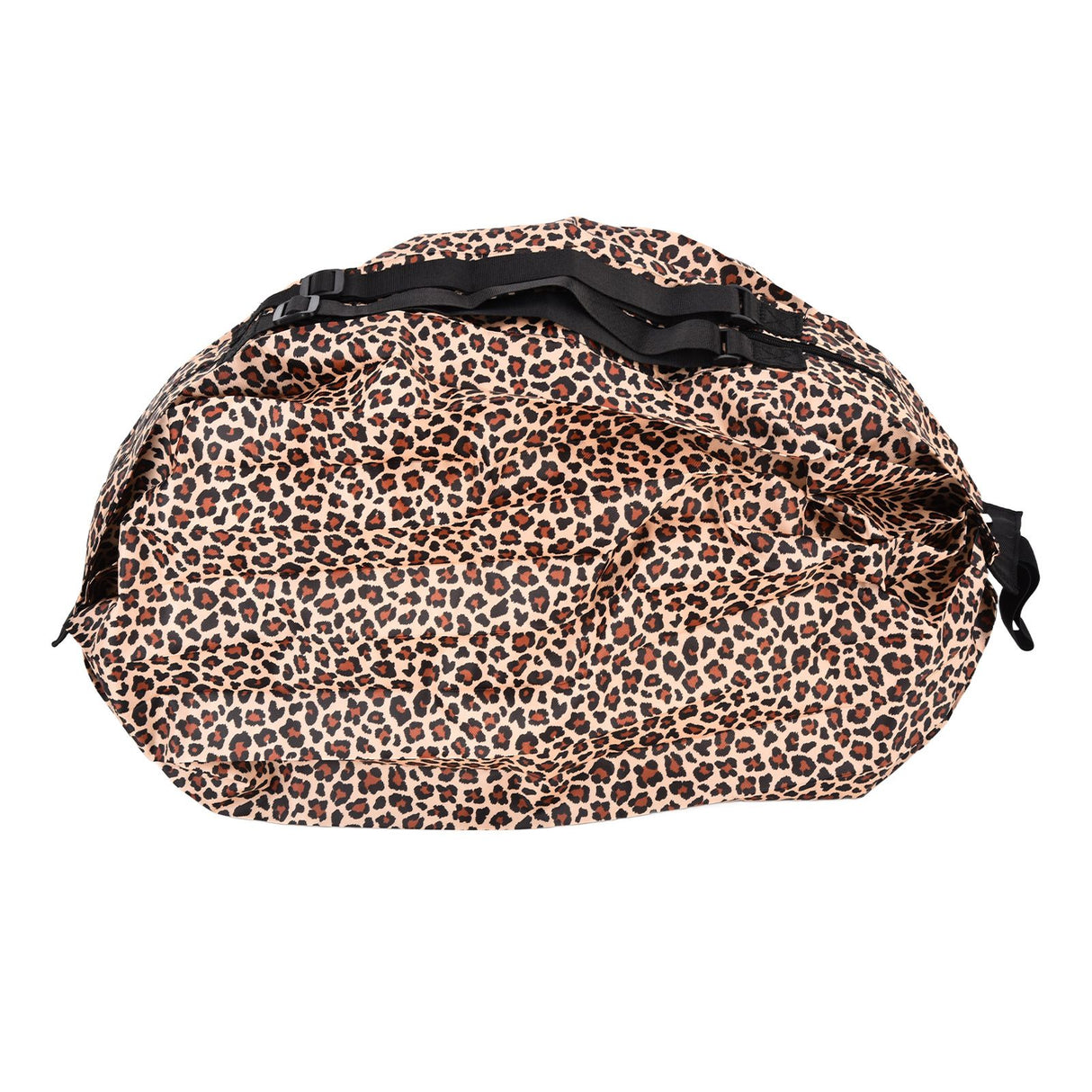 Stylish Reusable Shopping Bag Oxford Cloth Portable Foldable High Capacity Shoulder Bag Waterproof ToteLeopard Print