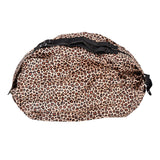 Stylish Reusable Shopping Bag Oxford Cloth Portable Foldable High Capacity Shoulder Bag Waterproof ToteLeopard Print