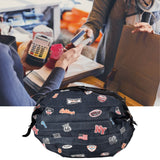 Stylish Shopping Backpacks Foldable Reusable Eco Friendly Grocery Bags for Shopping TravelNavy Blue - Extra Image