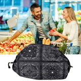 Stylish Shopping Backpacks Foldable Reusable Eco Friendly Grocery Bags for Shopping TravelBlack - Extra Image