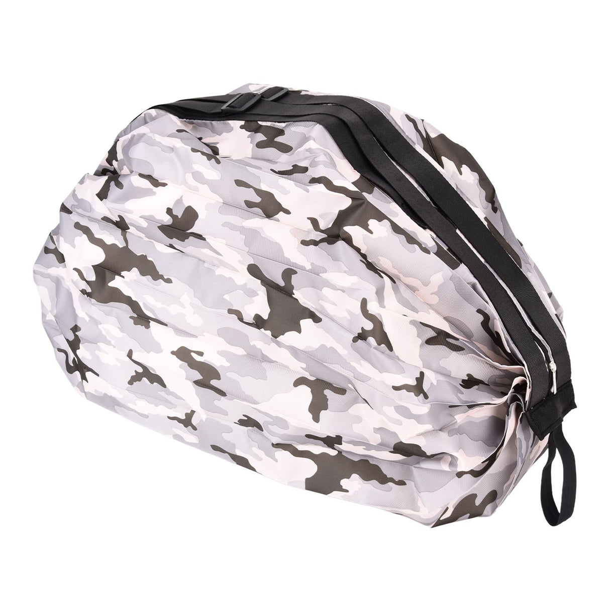 Stylish Shopping Backpacks Foldable Reusable Eco Friendly Grocery Bags for Shopping TravelGrey Camouflage