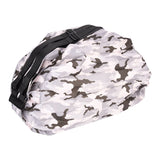 Stylish Shopping Backpacks Foldable Reusable Eco Friendly Grocery Bags for Shopping TravelGrey Camouflage - Side View