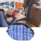 Stylish Shopping Backpacks Foldable Reusable Eco Friendly Grocery Bags for Shopping Travel(Blue White )