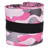 High Capacity Storage Bag Travel Single Shoulder Waterproof Shopping Bag Portable Folding Storage BagRose Red Camouflage - Top-Down View