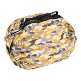High Capacity Storage Bag Travel Single Shoulder Waterproof Shopping Bag Portable Folding Storage BagYellow Camouflage