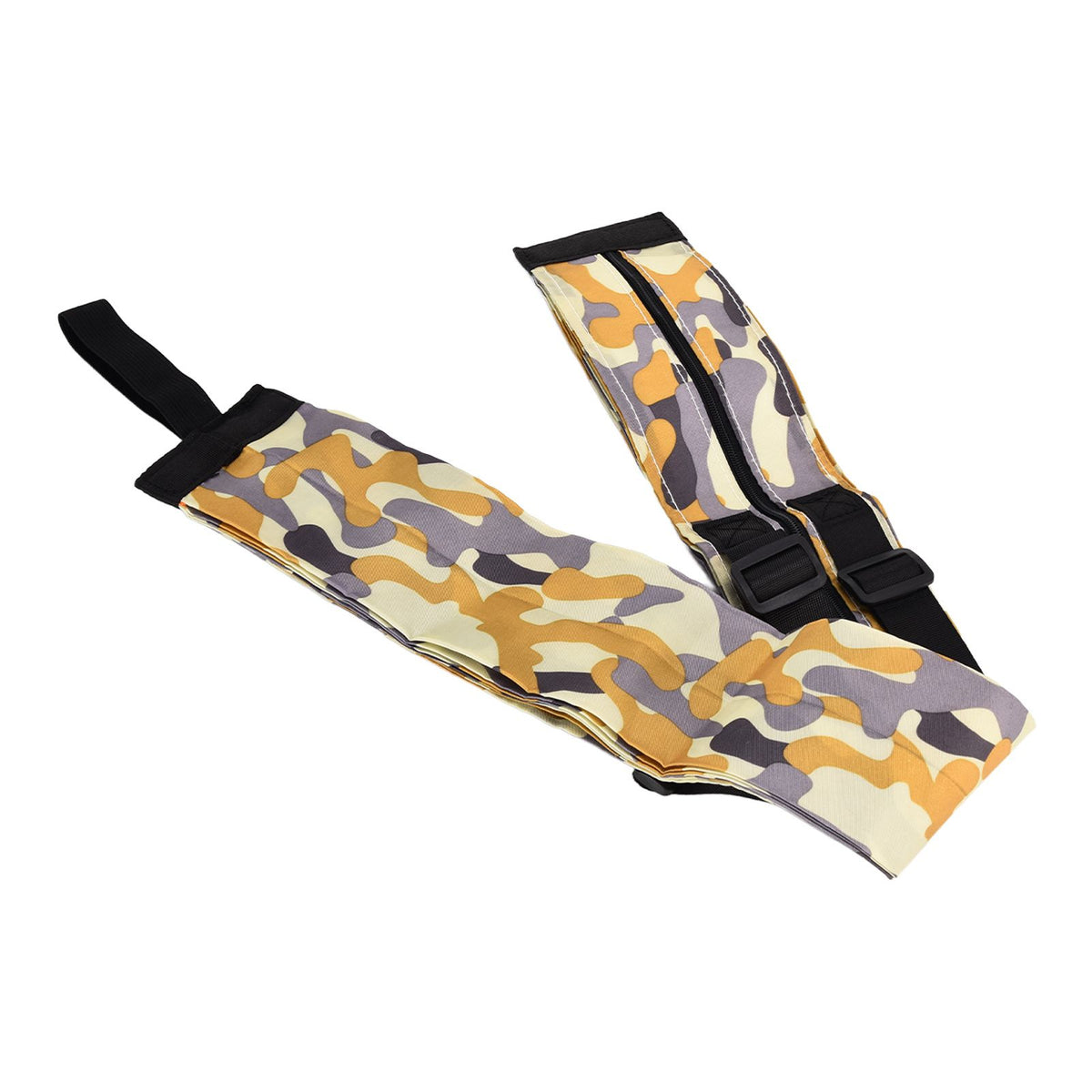 High Capacity Storage Bag Travel Single Shoulder Waterproof Shopping Bag Portable Folding Storage BagYellow Camouflage