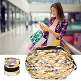 High Capacity Storage Bag Travel Single Shoulder Waterproof Shopping Bag Portable Folding Storage BagYellow Camouflage - Extra Image