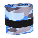 High Capacity Storage Bag Travel Single Shoulder Waterproof Shopping Bag Portable Folding Storage BagBlue Camouflage - Top-Down View