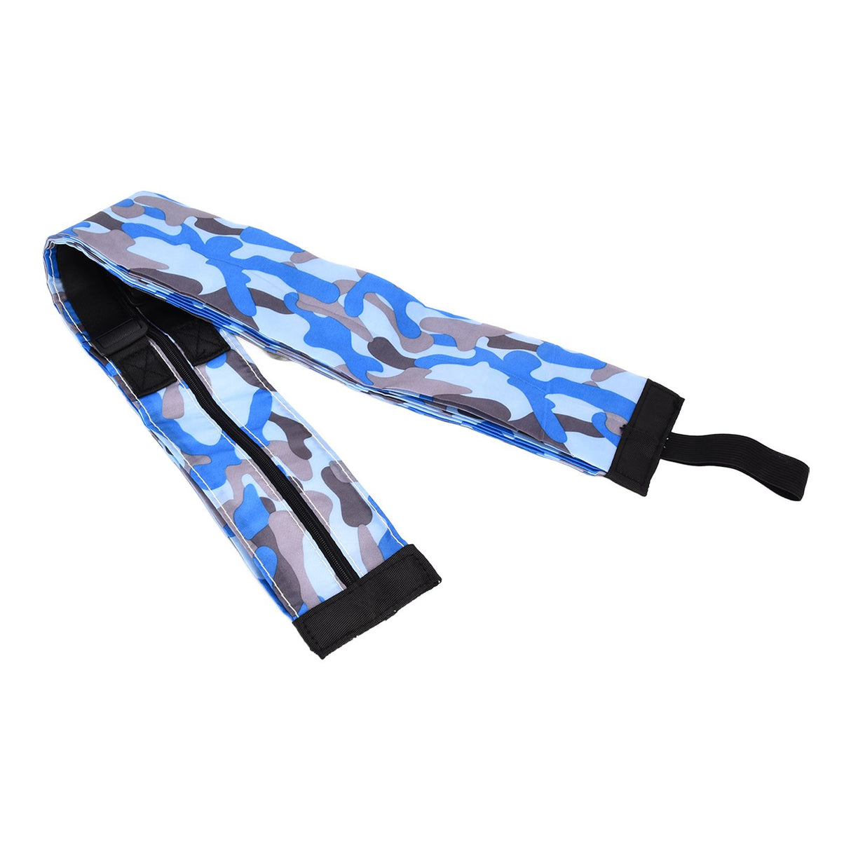 High Capacity Storage Bag Travel Single Shoulder Waterproof Shopping Bag Portable Folding Storage BagBlue Camouflage