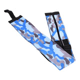 High Capacity Storage Bag Travel Single Shoulder Waterproof Shopping Bag Portable Folding Storage BagBlue Camouflage - Close-Up Angle