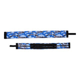 High Capacity Storage Bag Travel Single Shoulder Waterproof Shopping Bag Portable Folding Storage BagBlue Camouflage - Low Angle