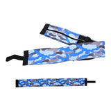 High Capacity Storage Bag Travel Single Shoulder Waterproof Shopping Bag Portable Folding Storage BagBlue Camouflage