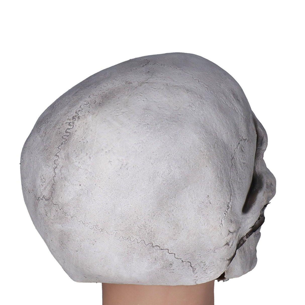 Scary Skull Mask with Movable Jaw Flexible Latex Halloween Costume Party Props Cosplay AccessoryWhite