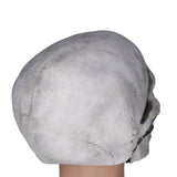 Scary Skull Mask with Movable Jaw Flexible Latex Halloween Costume Party Props Cosplay AccessoryWhite - Extra Image