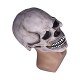 Scary Skull Mask with Movable Jaw Flexible Latex Halloween Costume Party Props Cosplay AccessoryDark Gray