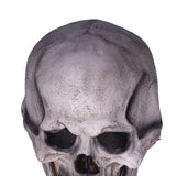 Scary Skull Mask with Movable Jaw Flexible Latex Halloween Costume Party Props Cosplay AccessoryDark Gray